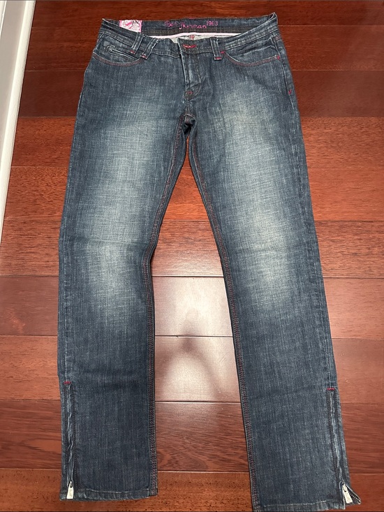 Ben Sherman Denim - Women’s Lowrise Ben Sherman Slim Straight Dark Wash Jeans